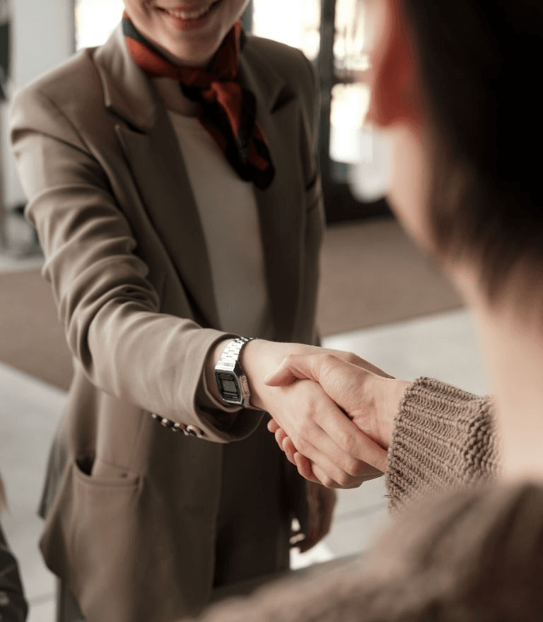 Shaking Hands.